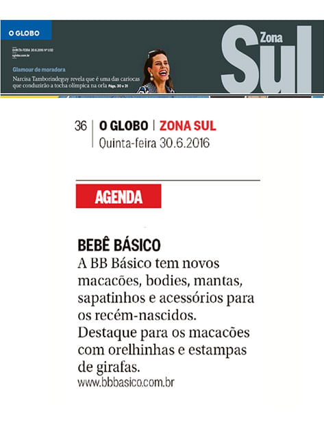O Globo Caderno Zona Sul